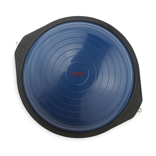 SPRI Balance Trainer Sport - Dome Shape Half-Exercise Ball with Non-Skid Base - For Balance Training Strength Building Toning and Improved Flexibility - 50cm Diameter