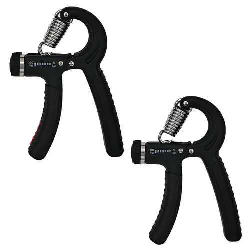 Strengthener Hand Grip 2 Pack 5-60kg Adjustable Strength Trainer Forearm Finger Wrist Exerciser Squeezer Workout Adults Kids