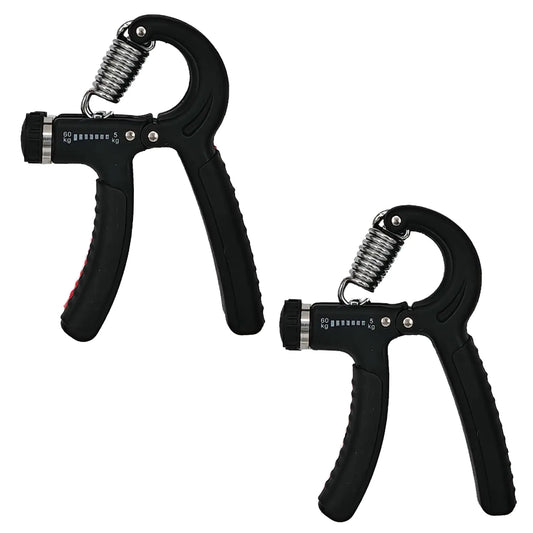 Strengthener Hand Grip 2 Pack 5-60kg Adjustable Strength Trainer Forearm Finger Wrist Exerciser Squeezer Workout Adults Kids