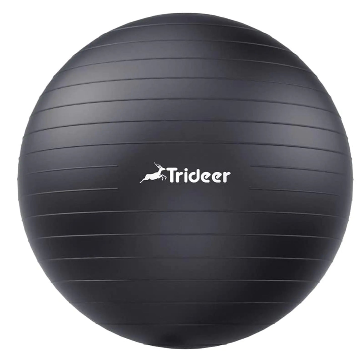 Trideer Extra Thick Yoga Ball Exercise Ball 5 Sizes Ball Chair Heavy Duty Swiss Ball for Balance Stability Pregnancy and Physical Therapy Quick Pump Included (Black M(19-22ines/48-55cm))